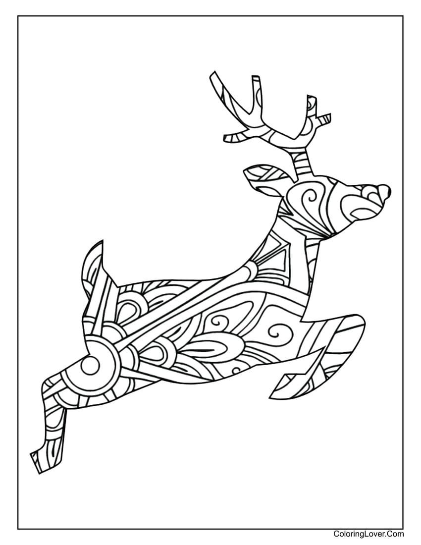 Decorative reindeer design