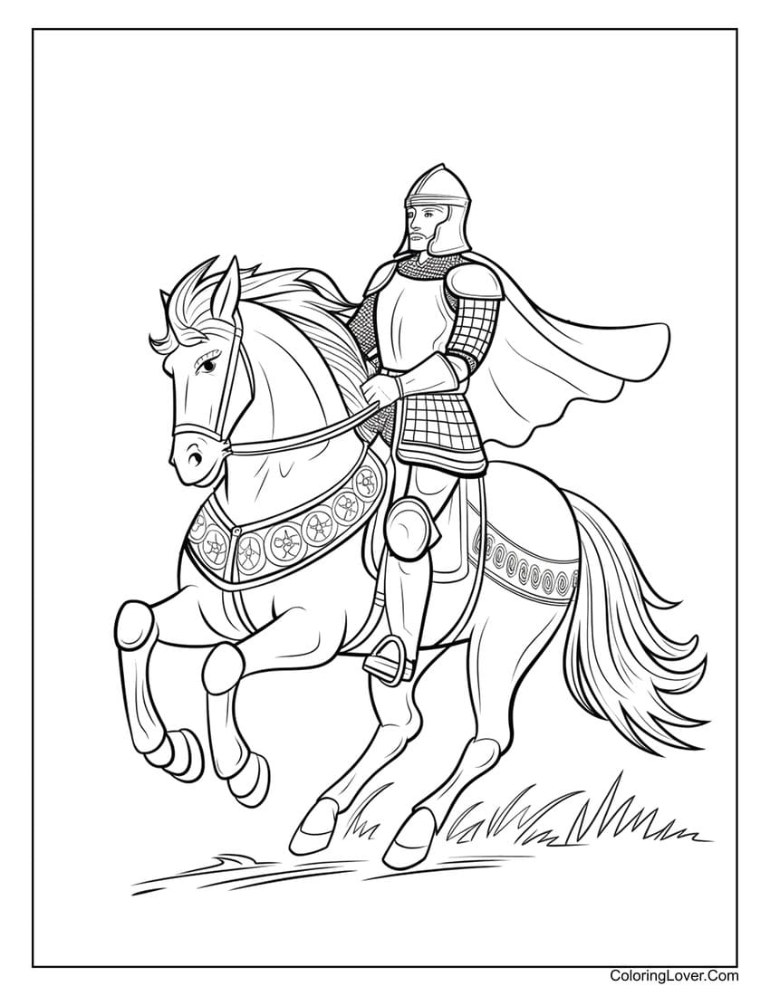 Knight on horse