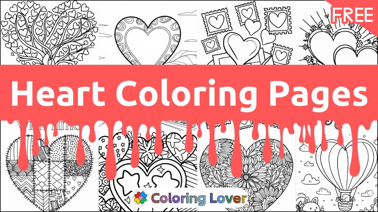 Heart Coloring Pages – Free Printables for All Ages