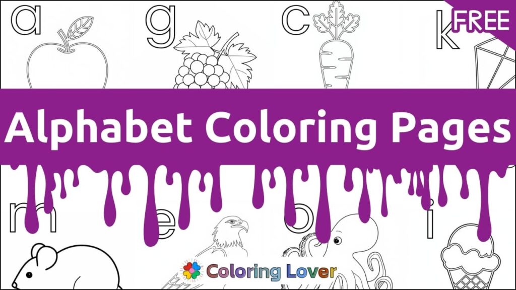 Alphabet Coloring Pages (Free Printable AZ Letters in PDF)