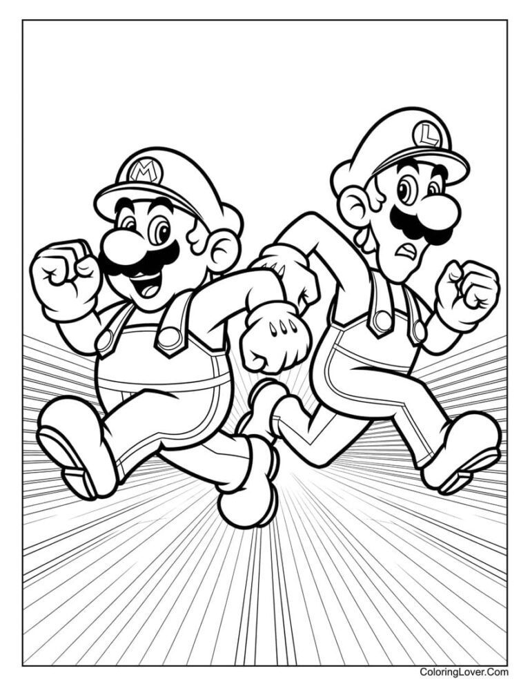 56 Super Mario Coloring Pages (Free Printables for All Ages)