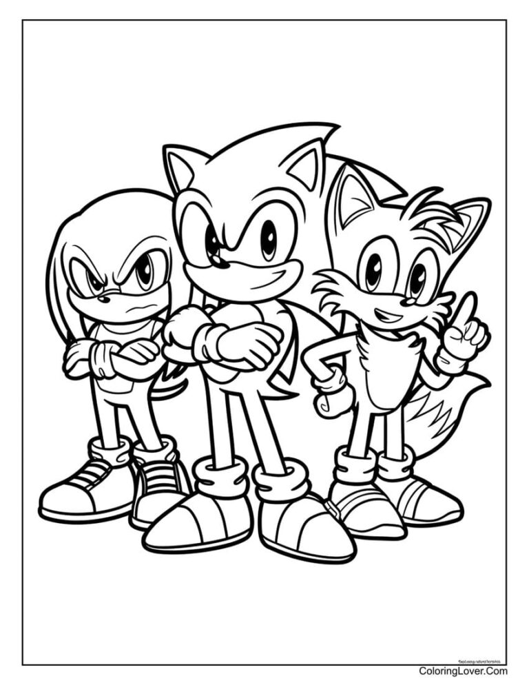64 Sonic Coloring Pages (Free Printables for All Ages)