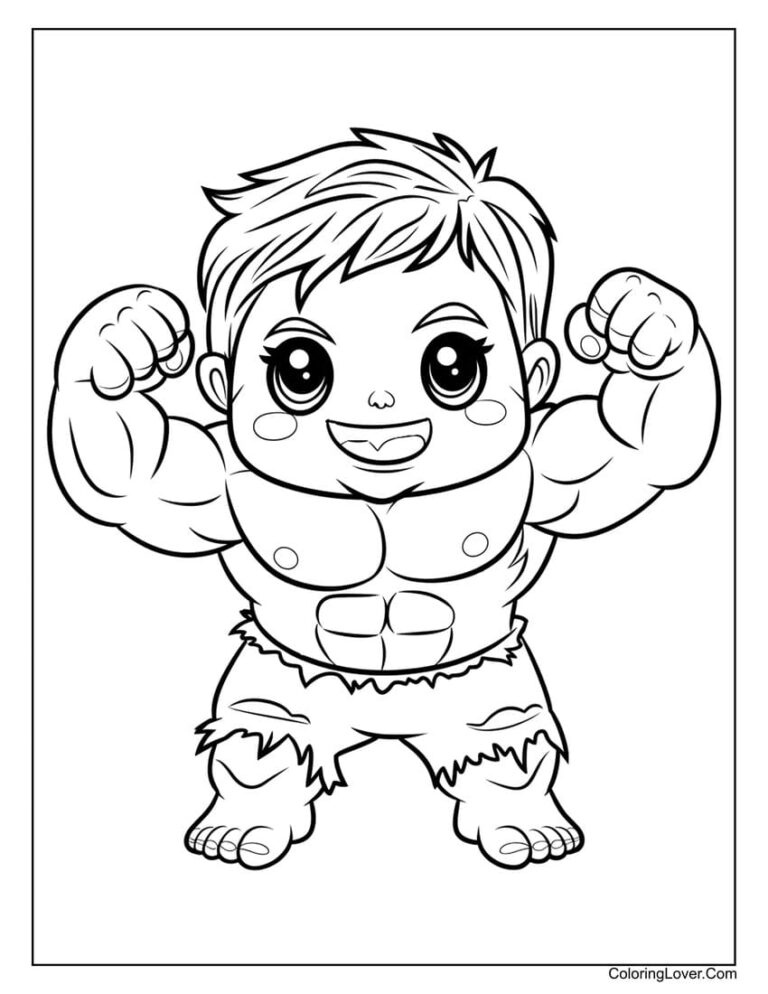 30 Hulk Coloring Pages (Free Printables for All Ages)