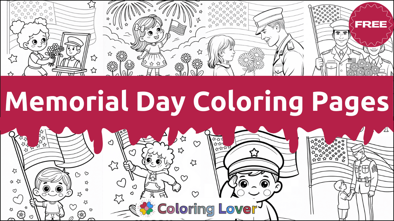 Memorial Day Coloring Pages: Free Printables for All Ages