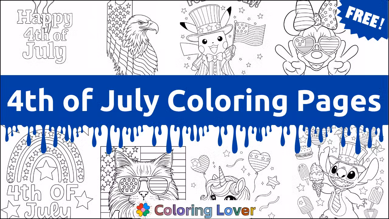 4th of July Coloring Pages: Free Printables for All Ages