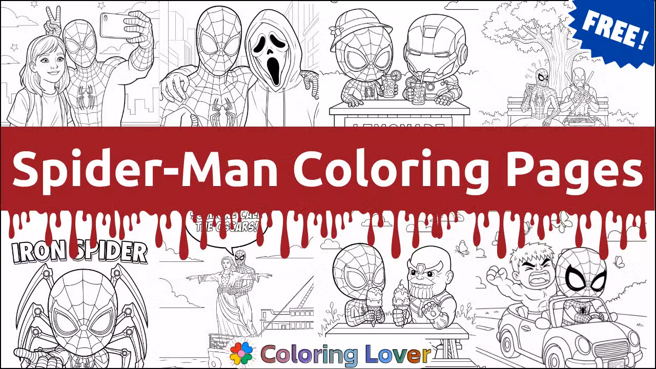 Spider-Man Coloring Pages: Free Printables for All Ages